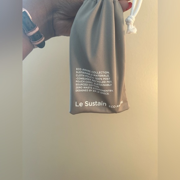 NWT Le Specs metagalactic rectangle sunglasses in purple - Picture 9 of 9